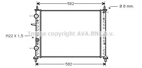 Imagine Radiator, racire motor AVA QUALITY COOLING FT2162