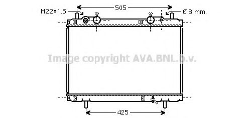 Imagine Radiator, racire motor AVA QUALITY COOLING FT2180