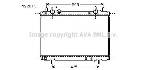 Imagine Radiator, racire motor AVA QUALITY COOLING FT2185