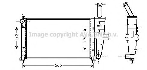 Imagine Radiator, racire motor AVA QUALITY COOLING FT2208