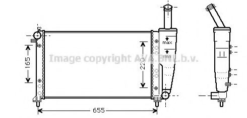 Imagine Radiator, racire motor AVA QUALITY COOLING FT2218