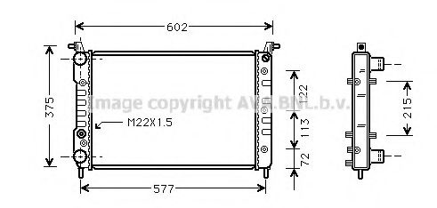 Imagine Radiator, racire motor AVA QUALITY COOLING FT2226