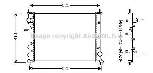 Imagine Radiator, racire motor AVA QUALITY COOLING FT2227