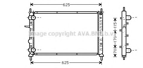 Imagine Radiator, racire motor AVA QUALITY COOLING FT2231