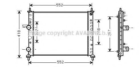 Imagine Radiator, racire motor AVA QUALITY COOLING FT2249