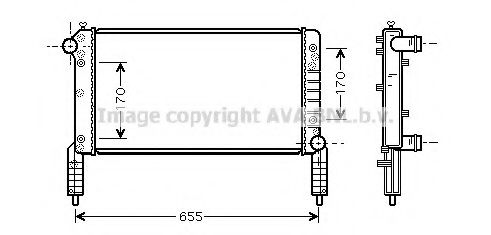 Imagine Radiator, racire motor AVA QUALITY COOLING FT2263