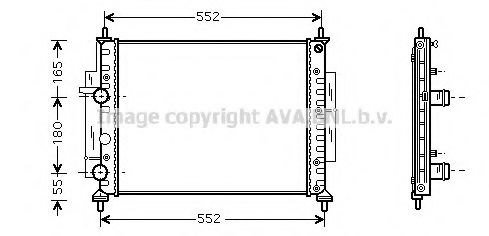 Imagine Radiator, racire motor AVA QUALITY COOLING FT2268