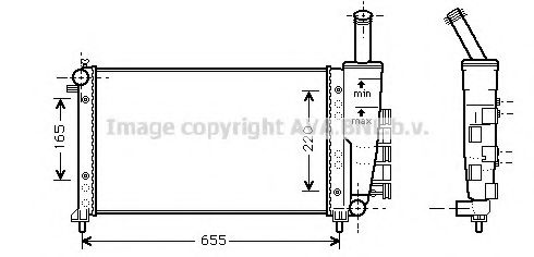 Imagine Radiator, racire motor AVA QUALITY COOLING FT2275