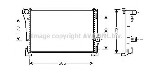 Imagine Radiator, racire motor AVA QUALITY COOLING FT2279