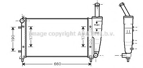 Imagine Radiator, racire motor AVA QUALITY COOLING FT2290