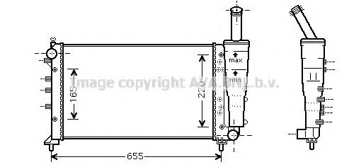 Imagine Radiator, racire motor AVA QUALITY COOLING FT2299