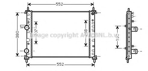 Imagine Radiator, racire motor AVA QUALITY COOLING FT2317