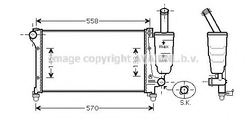 Imagine Radiator, racire motor AVA QUALITY COOLING FT2368