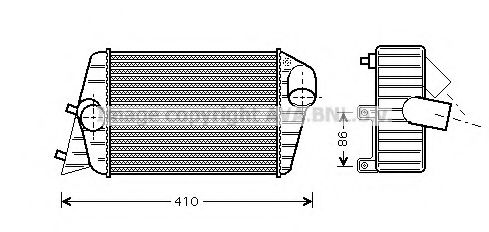 Imagine Intercooler, compresor AVA QUALITY COOLING FT4252