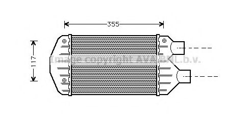 Imagine Intercooler, compresor AVA QUALITY COOLING FT4267