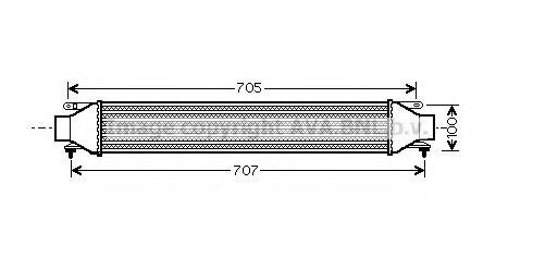 Imagine Intercooler, compresor AVA QUALITY COOLING FT4321