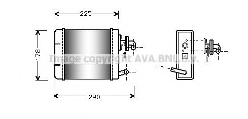 Imagine Schimbator caldura, incalzire habitaclu AVA QUALITY COOLING FT6102