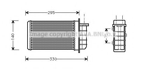 Imagine Schimbator caldura, incalzire habitaclu AVA QUALITY COOLING FT6191