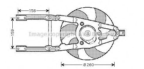 Imagine Ventilator, radiator AVA QUALITY COOLING FT7107