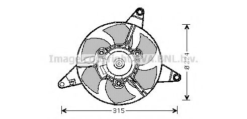 Imagine Ventilator, radiator AVA QUALITY COOLING FT7283