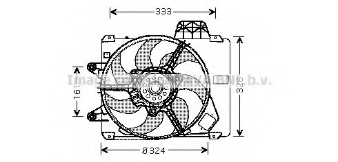 Imagine Ventilator, radiator AVA QUALITY COOLING FT7286