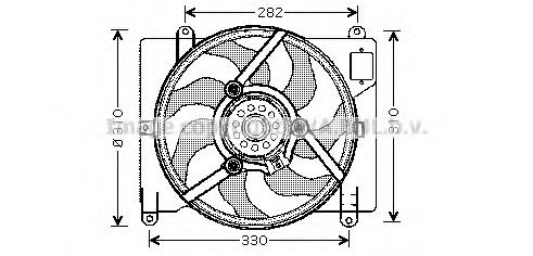 Imagine Ventilator, radiator AVA QUALITY COOLING FT7503