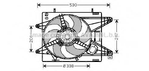 Imagine Ventilator, radiator AVA QUALITY COOLING FT7510