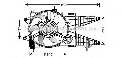 Imagine Ventilator, radiator AVA QUALITY COOLING FT7517