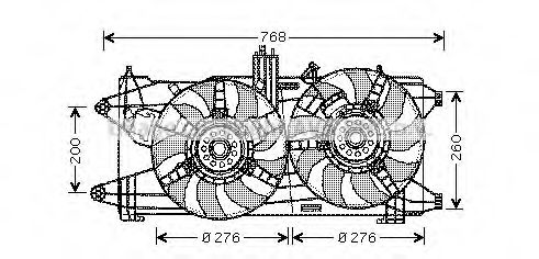 Imagine Ventilator, radiator AVA QUALITY COOLING FT7522