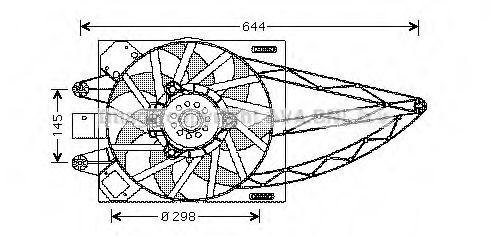 Imagine Ventilator, radiator AVA QUALITY COOLING FT7526