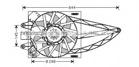 Imagine Ventilator, radiator AVA QUALITY COOLING FT7527