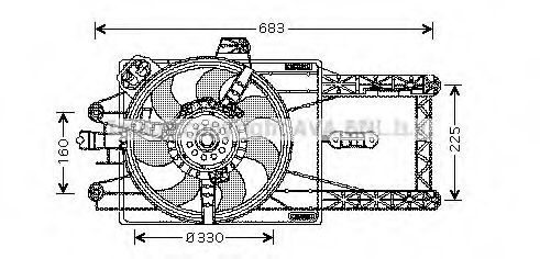 Imagine Ventilator, radiator AVA QUALITY COOLING FT7529