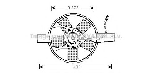 Imagine Ventilator, radiator AVA QUALITY COOLING FT7534