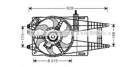 Imagine Ventilator, radiator AVA QUALITY COOLING FT7535