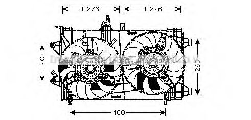 Imagine Ventilator, radiator AVA QUALITY COOLING FT7537