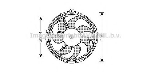 Imagine Ventilator, radiator AVA QUALITY COOLING FT7539