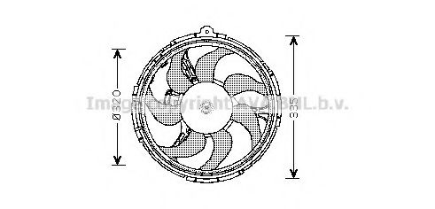 Imagine Ventilator, radiator AVA QUALITY COOLING FT7540