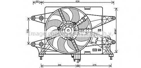 Imagine Ventilator, radiator AVA QUALITY COOLING FT7559