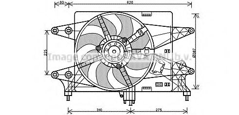 Imagine Ventilator, radiator AVA QUALITY COOLING FT7560