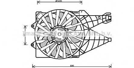 Imagine Ventilator, radiator AVA QUALITY COOLING FT7562