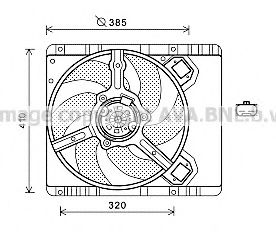 Imagine Ventilator, radiator AVA QUALITY COOLING FT7577