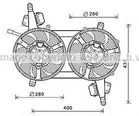 Imagine Ventilator, radiator AVA QUALITY COOLING FT7581