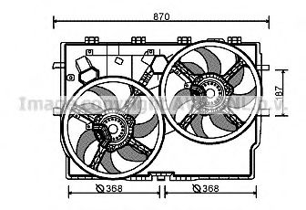 Imagine Ventilator, radiator AVA QUALITY COOLING FT7586