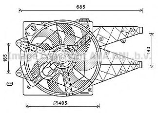 Imagine Ventilator, radiator AVA QUALITY COOLING FT7595