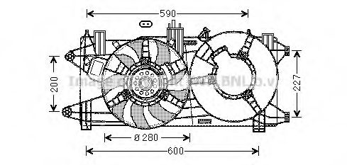 Imagine Ventilator, radiator AVA QUALITY COOLING FT7596