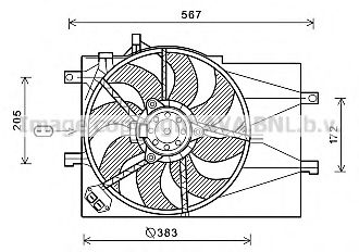 Imagine Ventilator, radiator AVA QUALITY COOLING FT7598