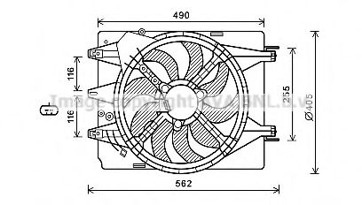 Imagine Ventilator, radiator AVA QUALITY COOLING FT7599