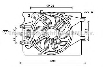 Imagine Ventilator, radiator AVA QUALITY COOLING FT7600