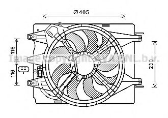 Imagine Ventilator, radiator AVA QUALITY COOLING FT7601