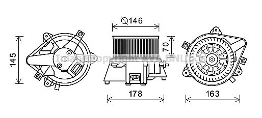 Imagine Electromotor, ventilatie interioara AVA QUALITY COOLING FT8450